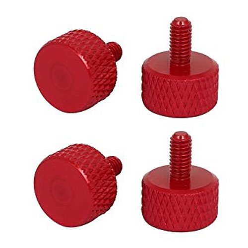 Skru Ibu Jari Aluminium Warna Knurled Berlian